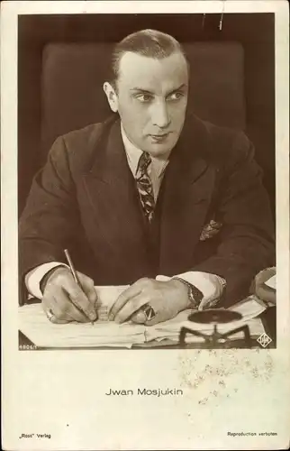 Ak Schauspieler Iwan Mosjukin, Portrait