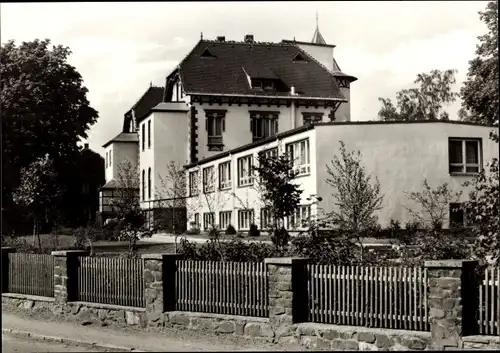 Ak Ronneburg in Thüringen, Krankenhaus mit neuem Anbau