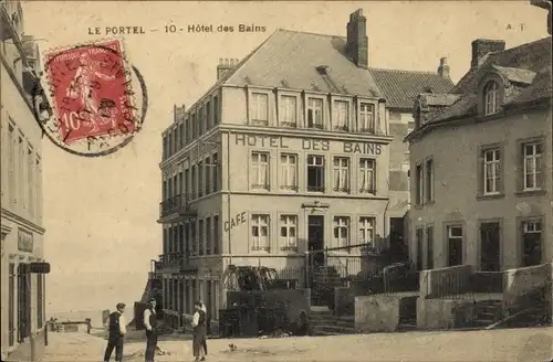 Ak Le Portel Pas de Calais, Hotel des Bains