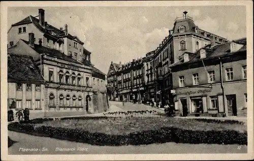 Ak Meerane in Sachsen, Bismarckplatz