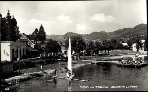 Ak Reifnitz Maria Wörth am Wörthersee Kärnten, Strandhotel Marietta