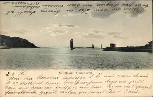 Ak Marstrand Schweden, Hamnfyren