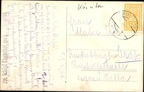 Ak Oberdellach Dellach Maria Wörth am Wörthersee Kärnten, Gasthof Lampl