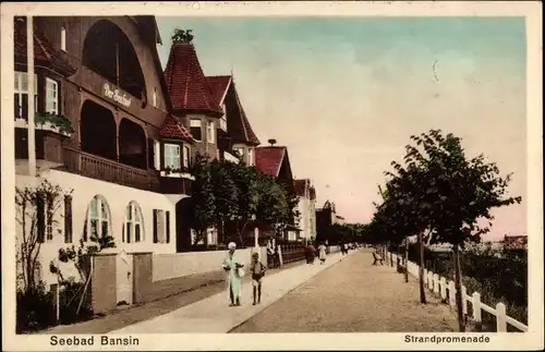 Ak Ostseebad Bansin Heringsdorf auf Usedom, Strandpromenade