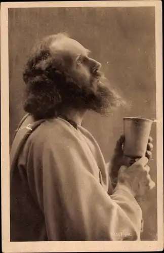 Ak Oberammergau in Oberbayern, Jesus beim Abendmahle, Passionsspile 1922