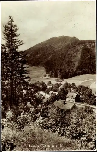 Ak Waltersdorf Großschönau in der Oberlausitz, Ortschaft mit Lausche