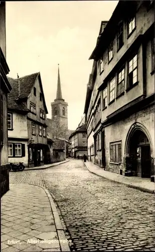 Ak Erfurt in Thüringen, Allerheiligenstraße