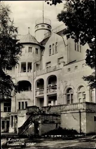 Ak Ostseebad Koserow auf Usedom, Ferienheim Walter Ulbricht