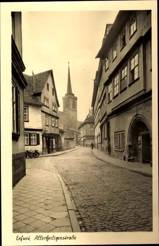 Ak Erfurt in Thüringen, Allerheiligenstraße