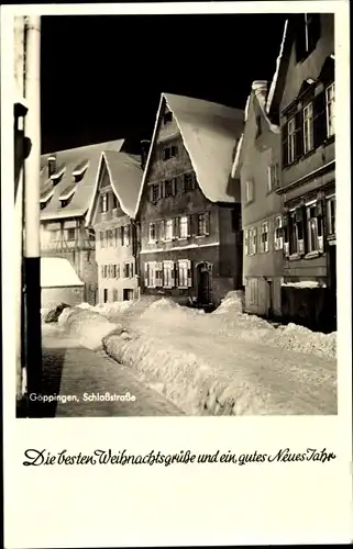 Ak Göppingen in Württemberg, Schlossstraße, Winter