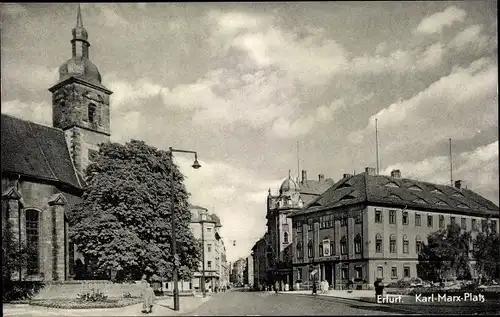 Ak Erfurt in Thüringen, Karl-Marx-Platz