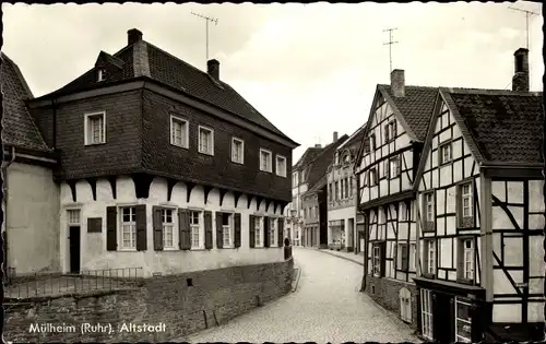 Ak Mülheim an der Ruhr, Altstadt, Fachwerkhaus