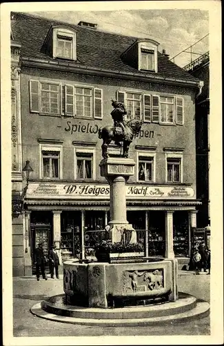 Ak Esslingen am Neckar, Postmichelbrunnen