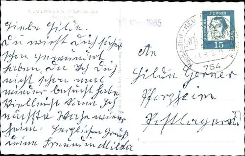 Ak Neuenbürg an der Enz Schwarzwald, Marktplatz