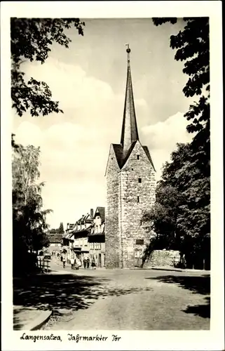 Ak Bad Langensalza in Thüringen, Jahrmarkter Tor, Turm