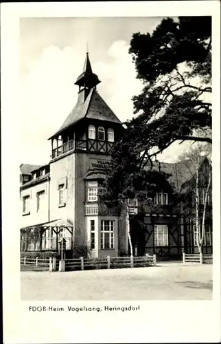 Ak Ostseebad Heringsdorf auf Usedom, FDGB-Heim Vogelsang