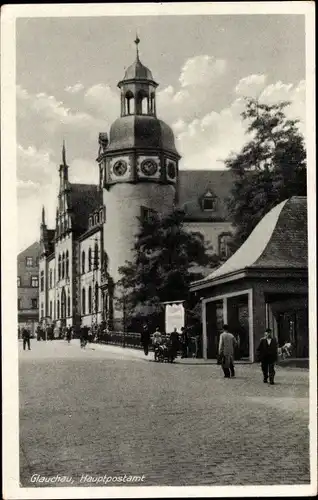 Ak Glauchau in Sachsen, Hauptpostamt