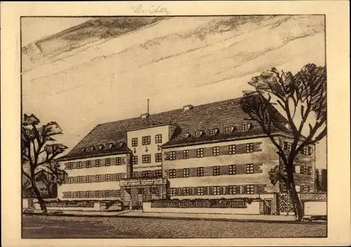 Künstler Ak Naumburg an der Saale, Posttöchterhort