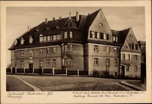 Ak Reichenbach im Vogtland, Partie am Rosenplatz, Paul Reinhold, Otto Weber