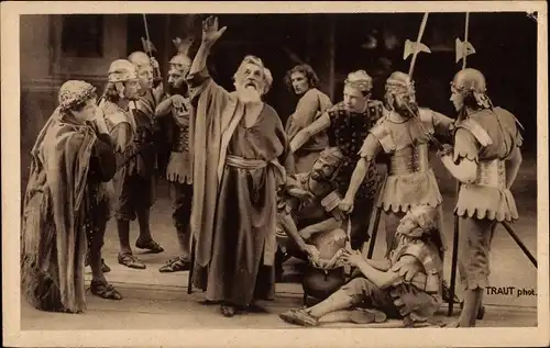 Ak Oberammergau in Oberbayern, Passionsspiele 1922, Verleugnung Jesu