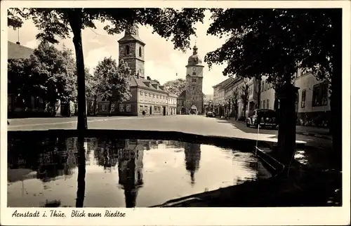 Ak Arnstadt Thüringen, Blick zum Riedtor