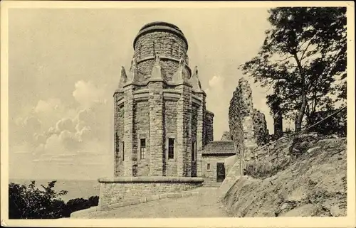 Ak Steinthaleben Kyffhäuserland in Thüringen, Kyffhäuser, Bismarcksäule