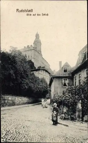 Ak Rudolstadt in Thüringen, Blick auf das Schloss