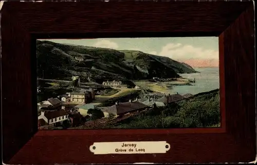 Passepartout Ak Jersey Kanalinseln, Greve de Lecq