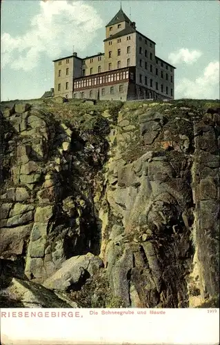 Ak Szklarska Poręba Schreiberhau Schlesien, Schneegrubenbaude, Schronisko nad Śnieżnymi Kotłami