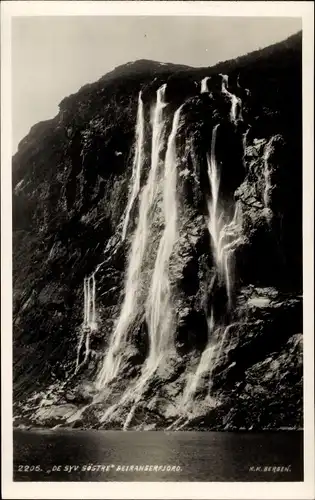 Ak Geirangerfjord Norwegen, De Syv Søstre