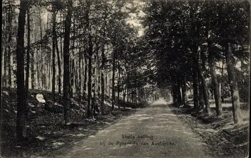 Ak Austerlitz Zeist Utrecht Niederlande, Steile helling bij de Pyramide
