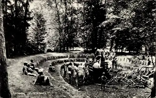 Ak Odoorn Drenthe Niederlande, Camping Vlintenholt