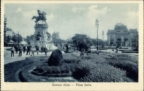 Ak Buenos Aires Argentinien, Plaza Italia