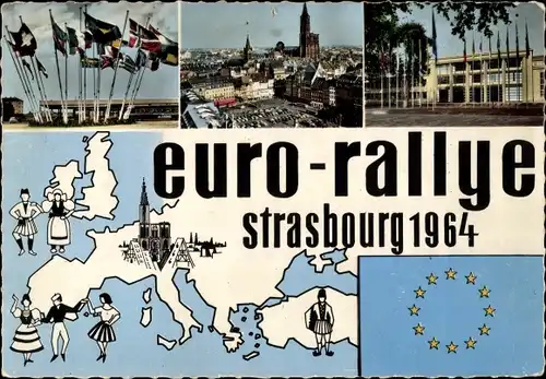 Ak Straßburg Straßburg Elsass Bas Rhin, Euro-Rallye 1964