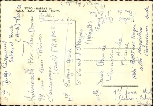 Ak Straßburg Straßburg Elsass Bas Rhin, Euro-Rallye 1964