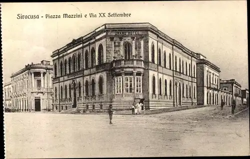 Ak Siracusa Syrakus Sizilien, Piazza Mazzini e Via XX Settembre