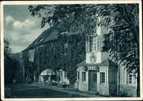 Ak Rausdorf in Thüringen, Schloss, Parkrestaurant, Haupteingang