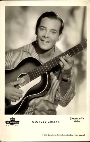 Ak Schauspieler und Sänger Georges Guétari, Portrait mit Gitarre, Liebe ist ja nur ein Märchen