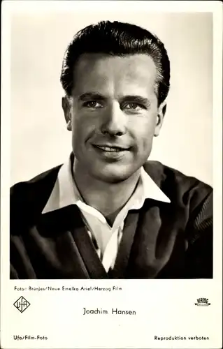 Ak Schauspieler Joachim Hansen, Portrait