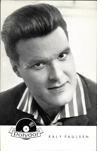 Ak Sänger Ralf Paulsen, Portrait, Polydor Schallplatten