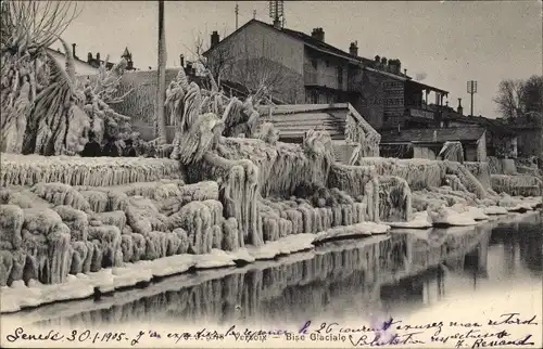 Ak Versoix Kt. Genf Schweiz, Bise Glaciale