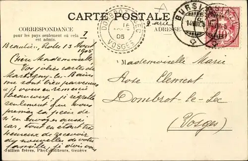 Ak Genève Genf Stadt, Pont und Hôtel des Bergues, Brücken