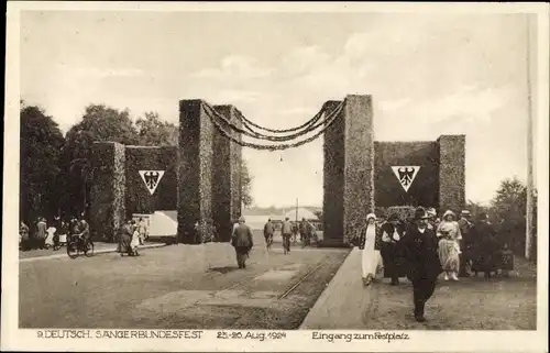 Ak Hannover in Niedersachsen, 9. Deutsches Sängerbundfest, 1924