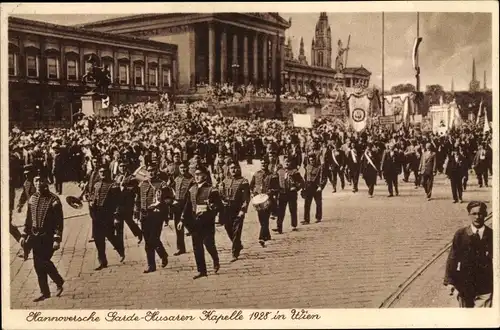 Ak Hannover in Niedersachsen, Hannoversche Garde-Husaren-Kapelle