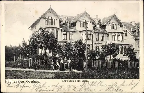 Ak Hahnenklee Bockswiese Goslar im Harz, Logirhaus Villa Marie