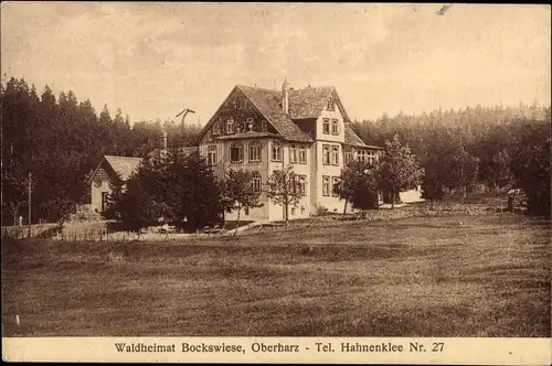 Ak Hahnenklee Bockswiese Goslar im Harz, Waldheimat