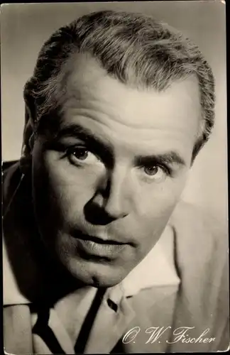 Ak Schauspieler O. W. Fischer, Portrait