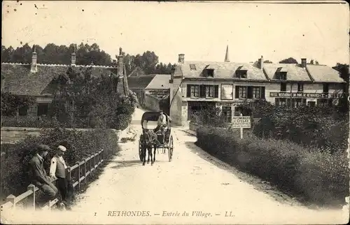 Ak Rethondes-Oise, Eingang zum Dorf