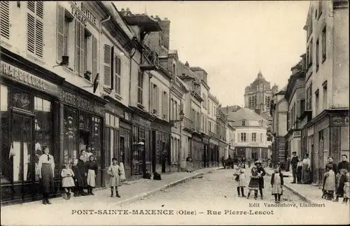 Ak Pont Sainte Maxence Oise, Rue Pierre Lescot