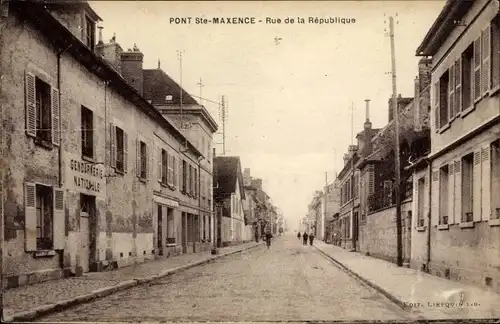 Ak Pont Sainte-Maxence-Oise, Rue de la Republique